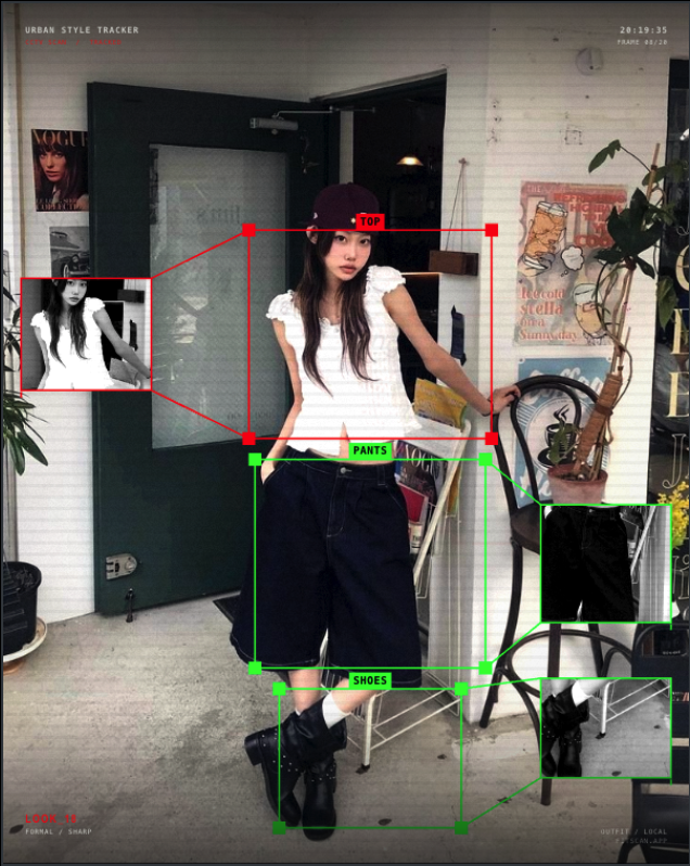 FITSCAN real-person cyber outfit analysis example